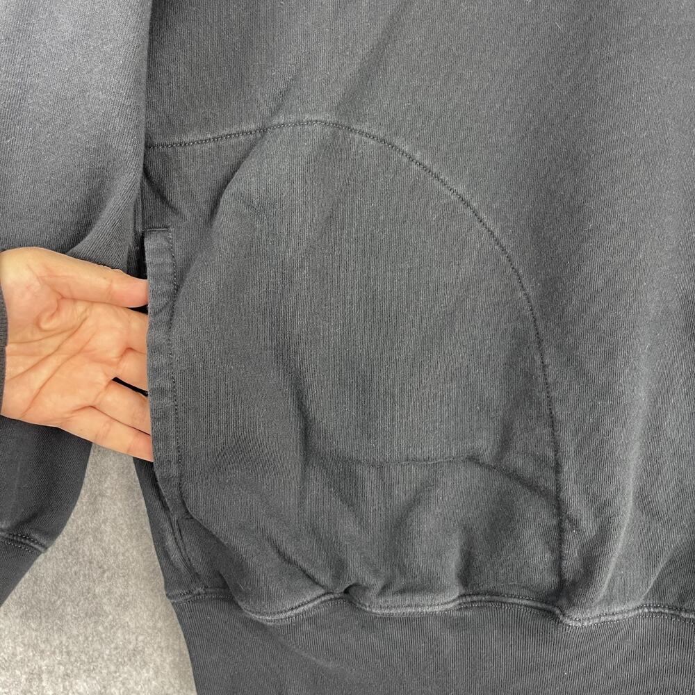 Vintage J Crew Sportswear Sweatshirt Mens XXL Black 1/4 Zip Heavyweight Pullover - Picture 4 of 13